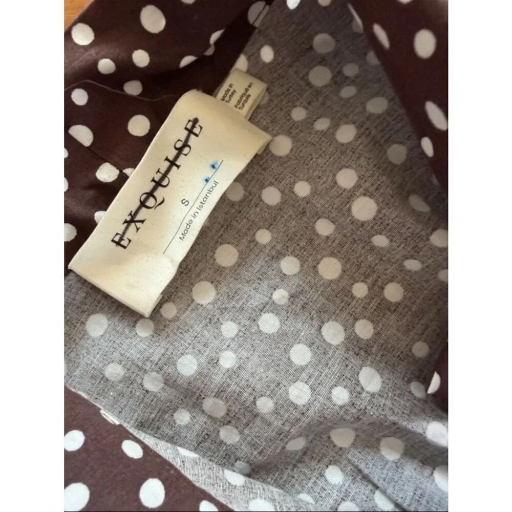 New Anthropologie The Tobie Tie-Neck Shirt Dress by Exquise Size S - Picture 8 of 10